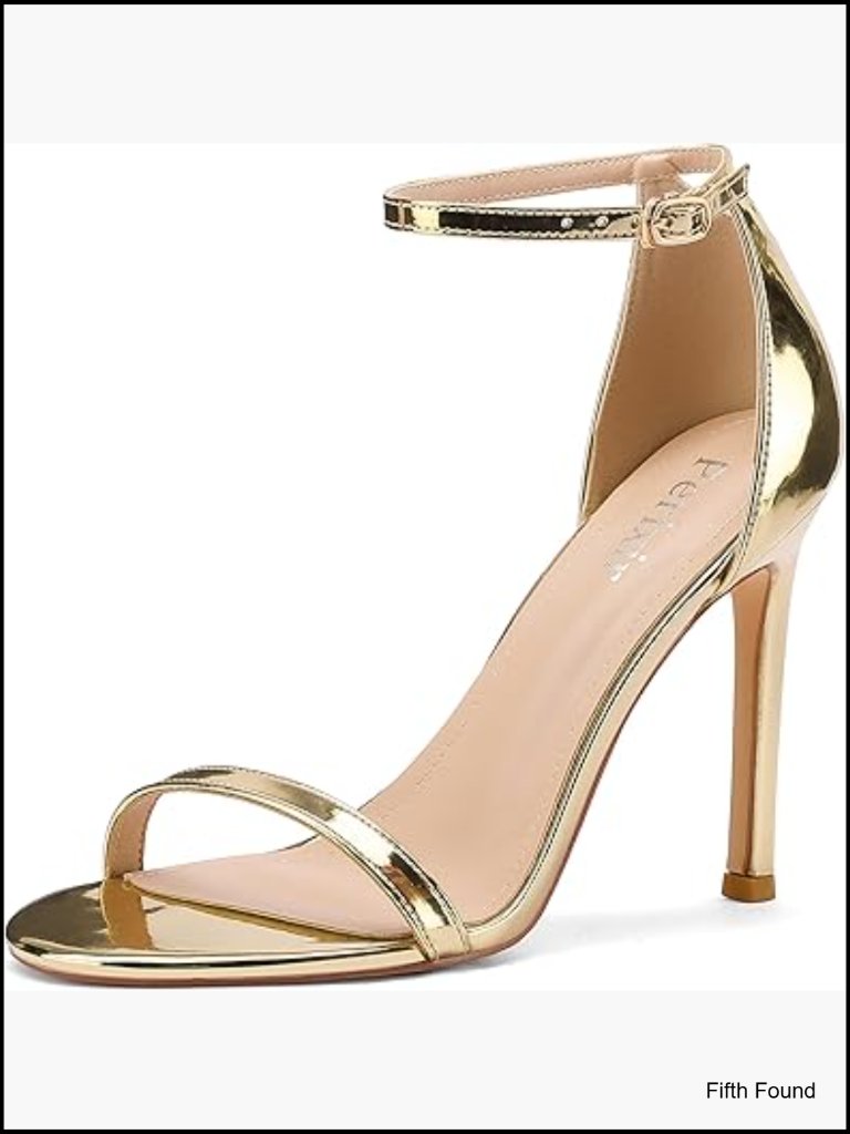 Stiletto Heels Sandals Ankle Strap Prom Dressy Party High Heels